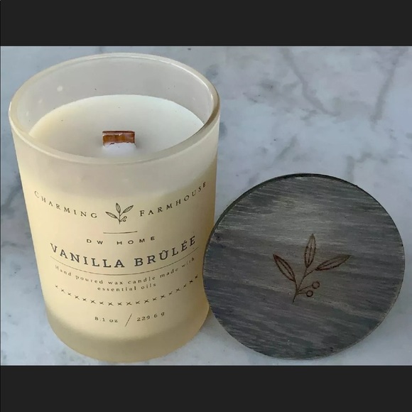 DW HOME VANILLA BRÛLÉE WOOD WICK CANDLE NEW - Picture 3 of 3